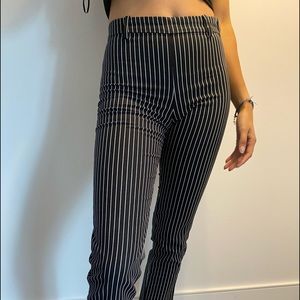 Striped business pants